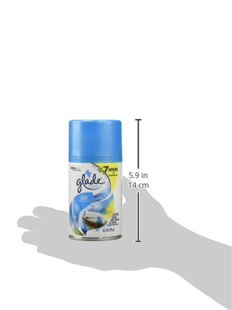Glade عبوة إعادة تعبئة بخاخ غليد الأوتوماتيكي - قماش نظيف 6.2 أونصة (عبوة من 6) - Image 3